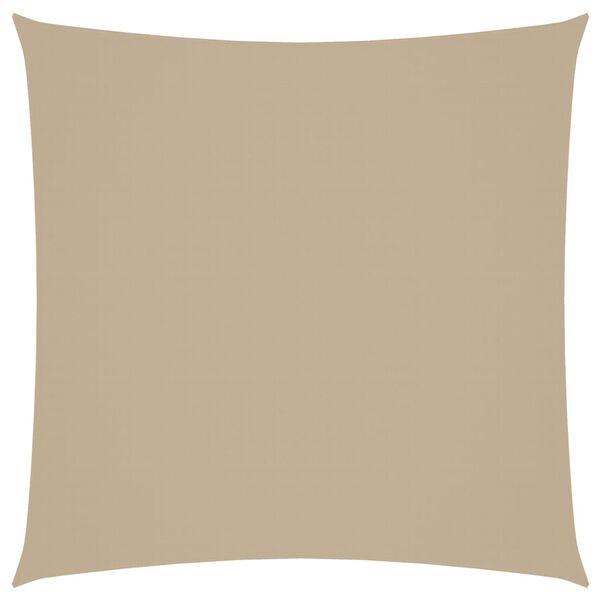 vidaXL Solseil Oxfordstoff kvadratisk 4x4 m beige