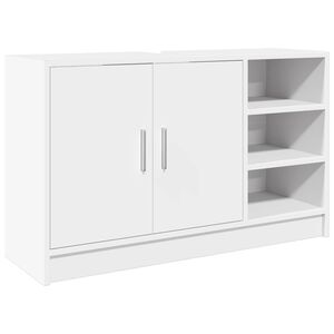 vidaXL Servantskap hvit 90x29x55 cm konstruert tre