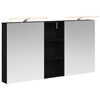 vidaXL Baderomsskapsett 3 pcs 130 x 14,5 x 70 cm Konstruert tre