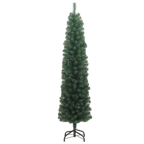 vidaXL Kunstig juletre med 300 LED gr&oslash;nn 240 cm PVC og st&aring;l og plast