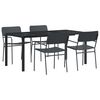 vidaXL Utem&oslash;belsett 5 stk. Antrasitt 165 x 80 x 72 cm St&aring;l