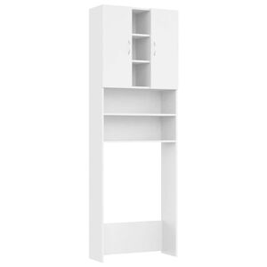 vidaXL Vaskemaskinskap hvit 64x25,5x190 cm