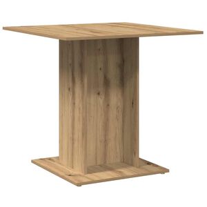 vidaXL Spisebord artisan eik 80x80x75 cm konstruert tre