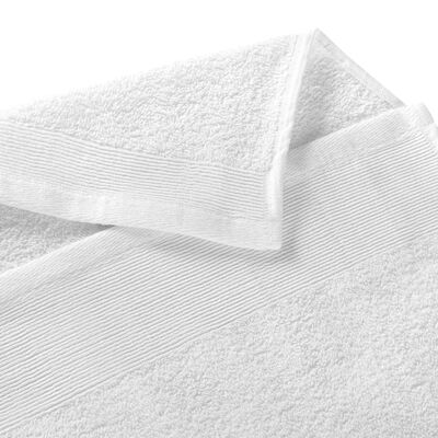 vidaXL Håndklær til badstue 25 stk bomull 350 g/m² 80x200 cm hvit