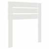 vidaXL Hodegavl med hodegjerde Hvit 90 cm Konstruert tre
