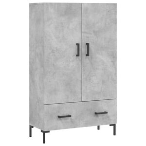 vidaXL Highboard betonggr&aring; 69,5x31x115 cm konstruert tre