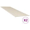 vidaXL Sengebunnsutskiftning med 34 lameller 2 stk 80x200 cm