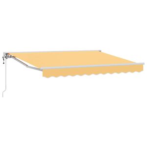 vidaXL Uttrekkbar markise sand 2,5 x 2 m Polyester og aluminium