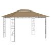 vidaXL Paviljong 4x3x2,7 m gr&aring;brun 160 g/m&sup2;