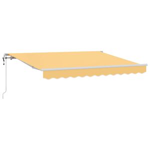 vidaXL Uttrekkbar markise sand 600 &times; 300 cm Stoff og Aluminium