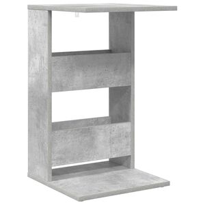 vidaXL Sidetabell Betonggr&aring; 40 x 35 x 60,5 cm Konstruert tre