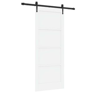 vidaXL Skyved&oslash;r ORKDAL 83 x 202 cm Heltre furu Hvit