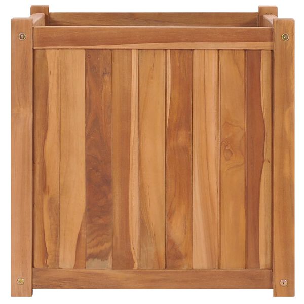vidaXL Høybed 50x50x50 cm heltre teak