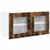 vidaXL Vegghylle PORTO R&oslash;kt eik 80 x 31 x 40 cm Konstruert tre