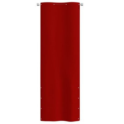 vidaXL Balkongskjerm rød 80x240 cm oxfordstoff
