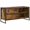 vidaXL TV-skap 100 x 36 x 49,5 cm R&oslash;kt Eik Konstruert tre