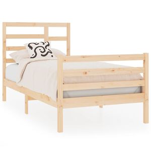 vidaXL Sengeramme heltre 75x190 cm