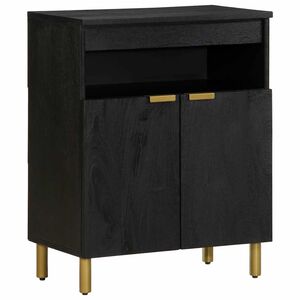 vidaXL Skjenk svart 60x33x75 cm konstruert tre