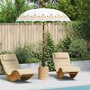 vidaXL Balinesisk Parasol Krem 185 x 185 x 260 cm