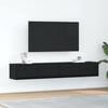 vidaXL TV-benker 2 stk svart eik 80x31x25,5 cm konstruert tre