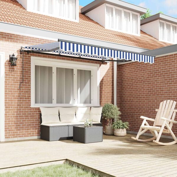 vidaXL Innvendbar Markise Bl&aring; 250 x 200 cm stoff