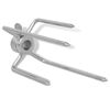 42251 vidaXL BBQ Rotisserie Grillgafler 2 stk Stål