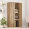 vidaXL Highboard med hylle artisan eik 80 x 39 x 178 cm Konstruert tre