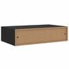 vidaXL Veggmonterte skuffehyller 2 stk svart 40x23,5x10 cm MDF