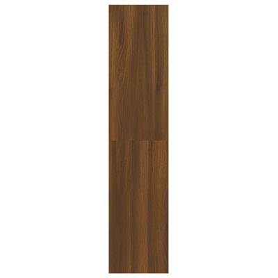 vidaXL Bokhylle/romdeler brun eik 100x30x135 cm