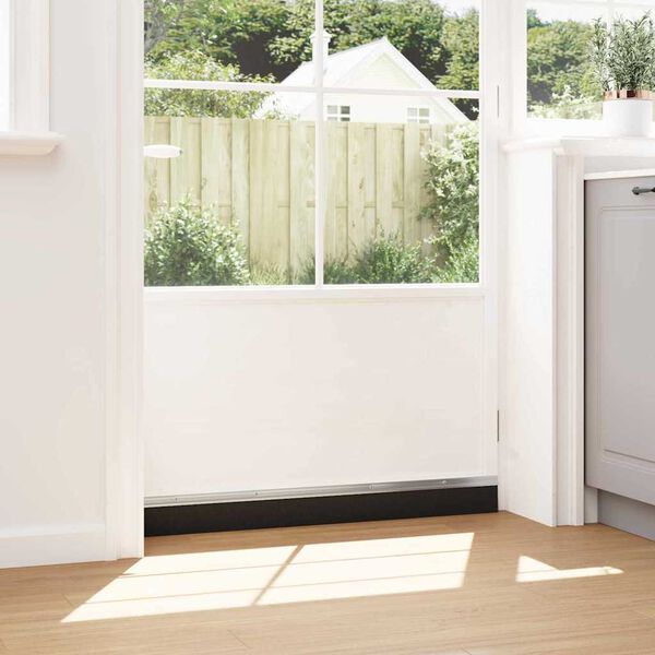 vidaXL Skru-på dørbørste tetninger 2 pcs sølv 100 cm