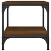 vidaXL Sidebord 2 stk brun eik 40x40x40 cm konstruert tre