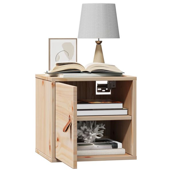 vidaXL Veggskap 31,5x30x30 cm heltre furu