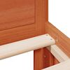vidaXL Sengeramme uten madrass med hodegavl brun 180x200cm heltre furu