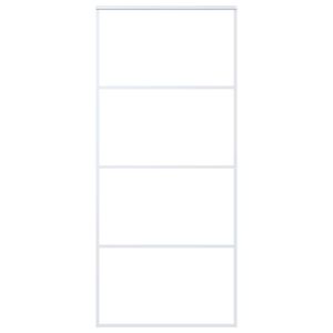 vidaXL Skyvedør ESG-glass og aluminium 90x205 cm hvit