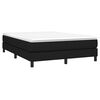 vidaXL Boxspring-sengeramme svart 135x190 cm Double stoff