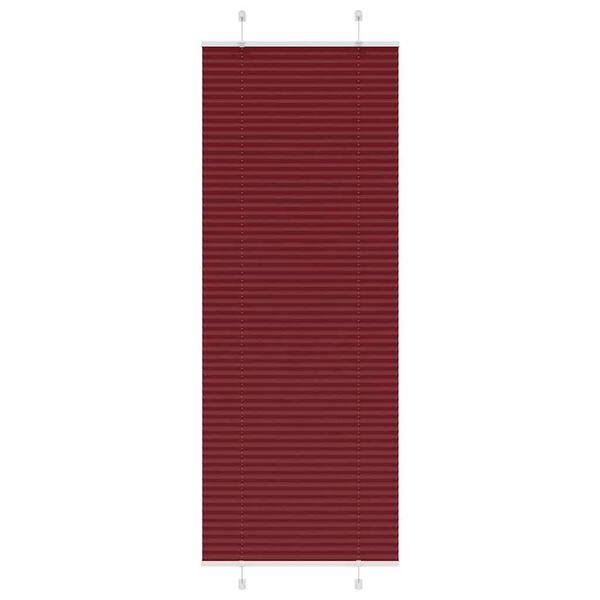 vidaXL Pliss&eacute;gardin Bordeaux R&oslash;d 80x200 cm Stoff Bredde 79,4 cm
