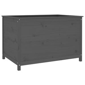 vidaXL H&oslash;ybed gr&aring; 119,5x82,5x78 cm heltre gran