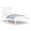 vidaXL Sengeramme uten madrass hvit 100x200 cm heltre furu
