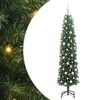 vidaXL Kunstig juletre gr&oslash;nn 180 cm PVC og st&aring;l og plast