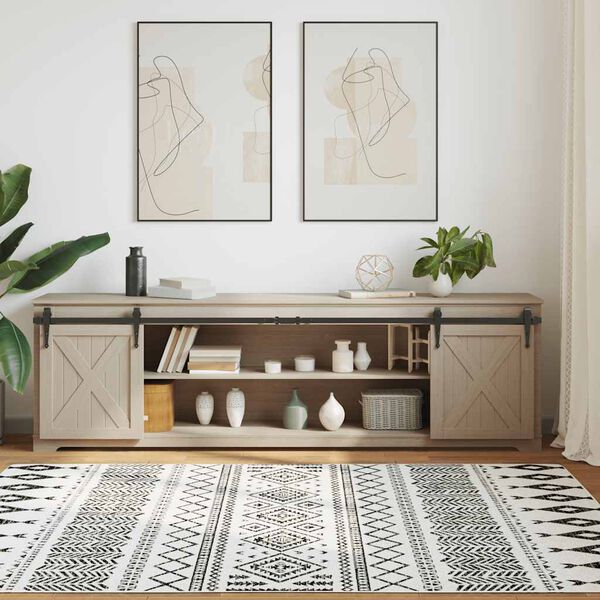 vidaXL Skyved&oslash;rsett for skap 213 cm karbonst&aring;l