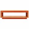 vidaXL Salongbord voksbrun 110x50x33,5 cm heltre furu