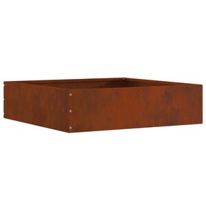 vidaXL Gjerdekant Rusten 50 x 50 x 13 cm Cortenst&aring;l