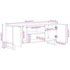 vidaXL TV-skap med hylle Brun 105 x 33 x 46 cm Massiv mango tre