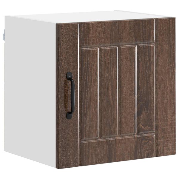 vidaXL Kj&oslash;kkenskap Brun Eik 40 x 31 x 40 cm Konstruert tre