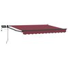 vidaXL Manuell utvidbar markise med LED-lamper 2,5 x 2 m