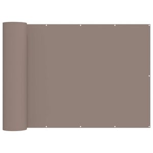 vidaXL Balkong privat skjerm 200 x 300 cm Stoff med PU-belegg Gr&aring;brun