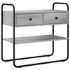 vidaXL Konsollbord Gr&aring; Sonoma 100 x 40 x 75 cm Konstruert tre