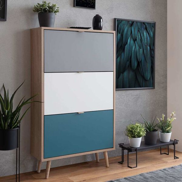 Finori Skoskap C-uba 42 sonoma eik og trikolor