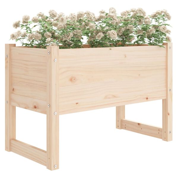 vidaXL Plantekasse 78x40x52 cm heltre furu