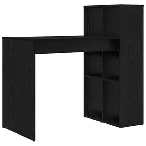 vidaXL Skrivebord Svart Eik Konstruert tre 108 x 55 x 103.5 cm